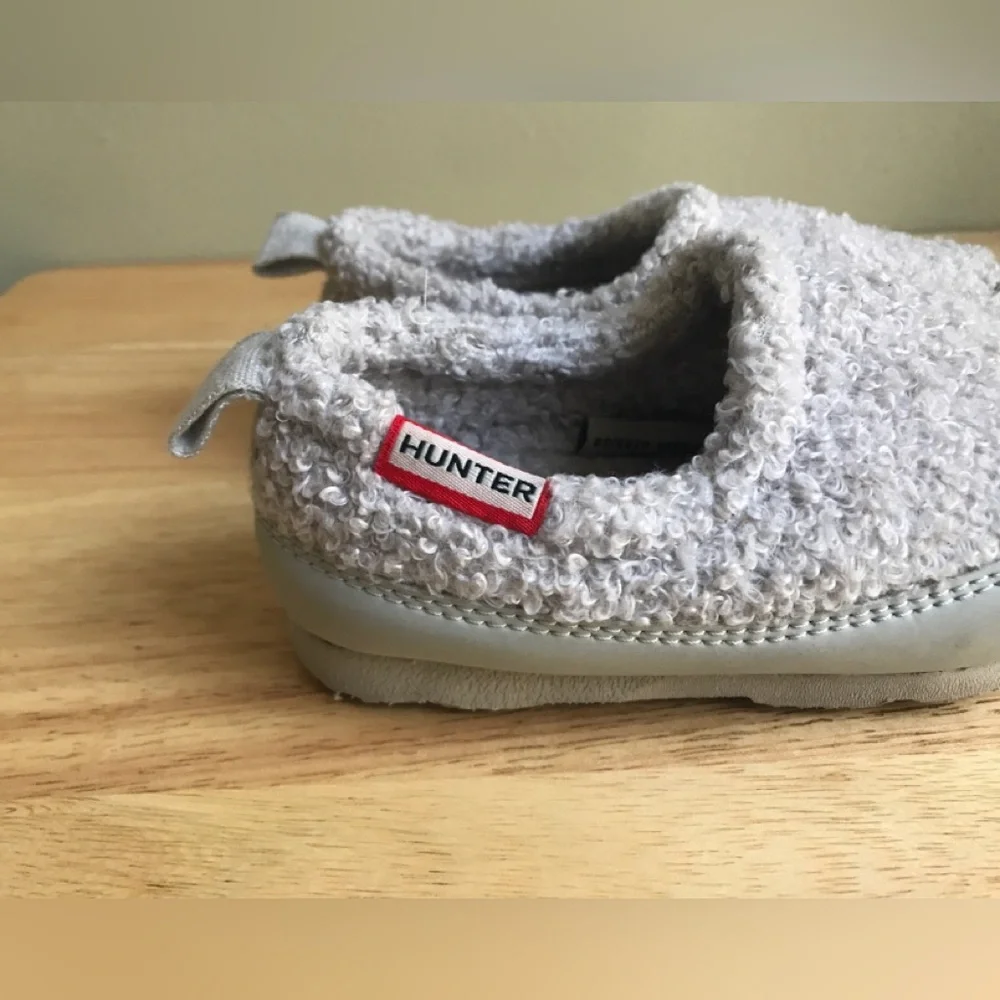 Hunter All Purpose Toddler Water Resistant Fleece Slipper Grey Size: US 8 EUR 24